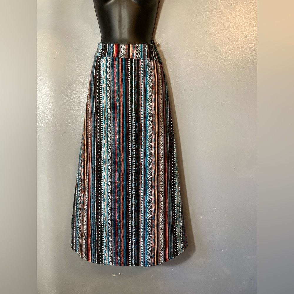 Urban Coco Multicolor Striped Maxi Skirt